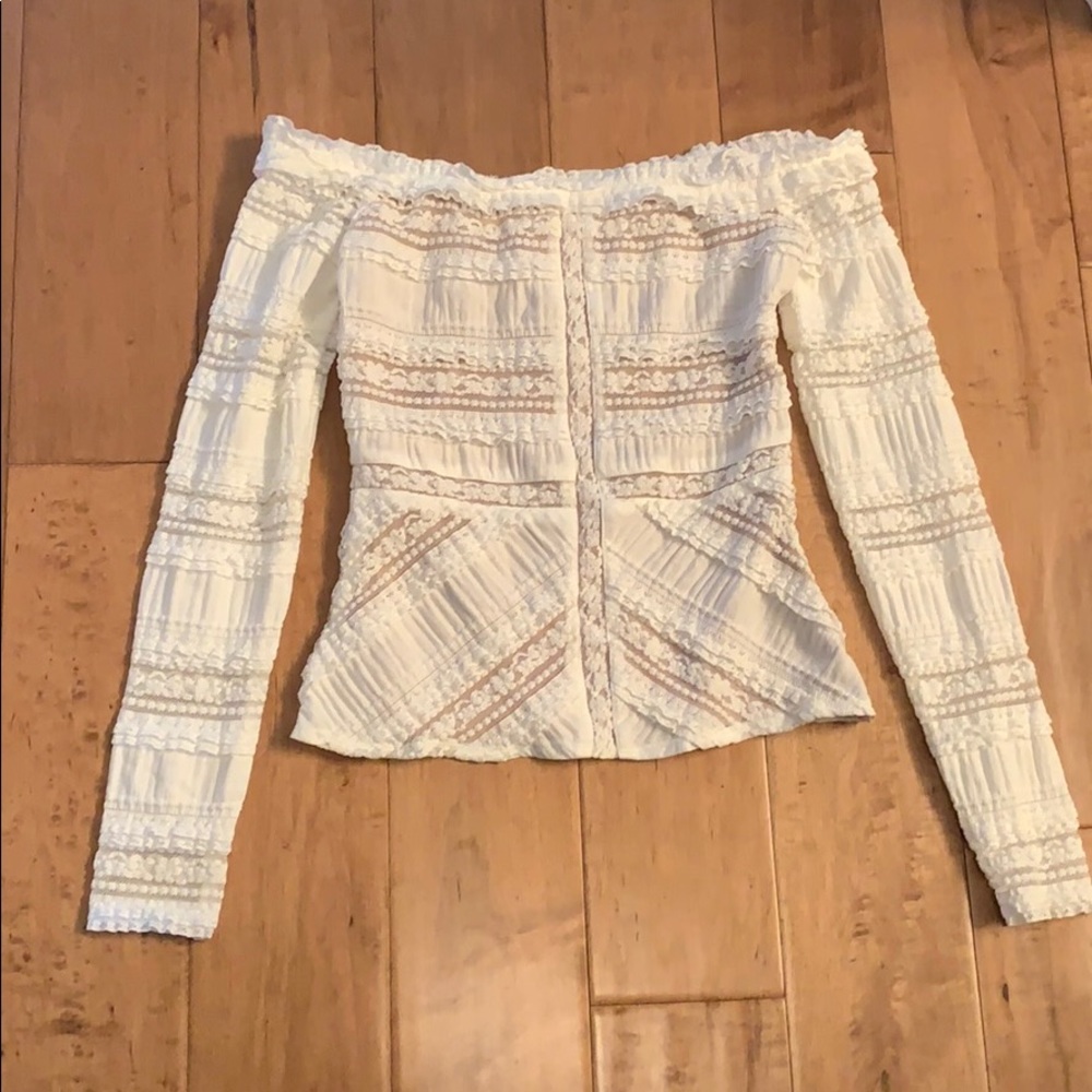 NWT Cinq A Sept Off the Shoulder Top